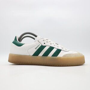 Adidas Sambae Women's Size 9 Cloud White Collegiate Green Gum Shoes ID0440